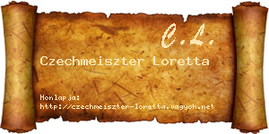 Czechmeiszter Loretta névjegykártya